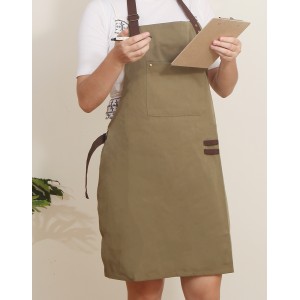Apron | Green w Brown neck-strap