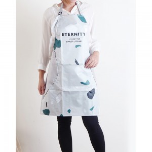 Apron | PVC waterproof printing apron-aqua blue Apron | PVC waterproof printing apron-aqua blue