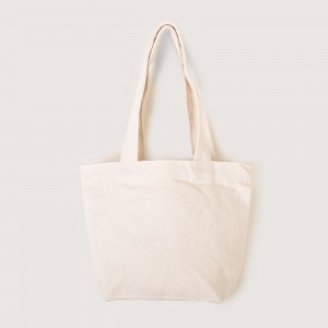 Promotional mini Canvas Tote Bags w/Gusset long handle- Mustard (L30xH20xD10cm)