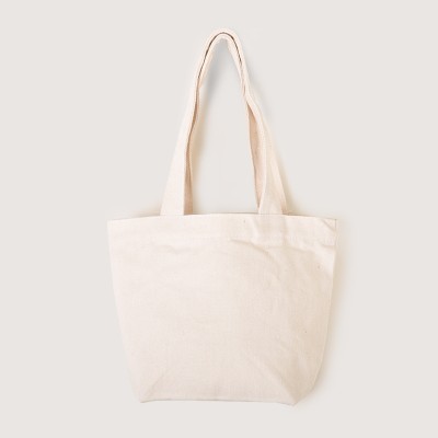 Promotional mini Canvas Tote Bags w/Gusset long handle- Mustard (L30xH20xD10cm)
