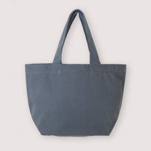 Multi-color mini Canvas Tote Bags w/Gusset- Gray (L30xH20xD12cm)