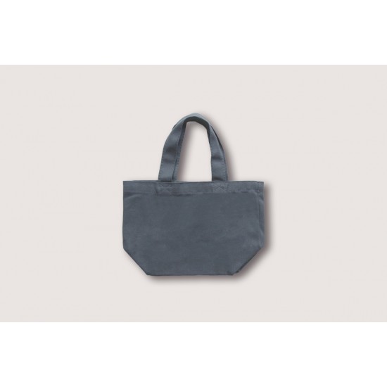 Multi-color mini Canvas Tote Bags w/Gusset- Gray (L30xH20xD12cm)
