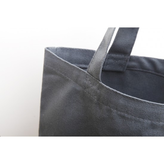 Multi-color mini Canvas Tote Bags w/Gusset- Gray (L30xH20xD12cm)