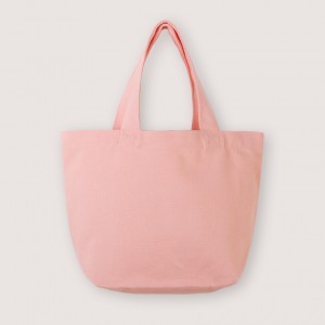 Multi-color mini Canvas Tote Bags w/Gusset- PInk (L30xH20xD12cm)