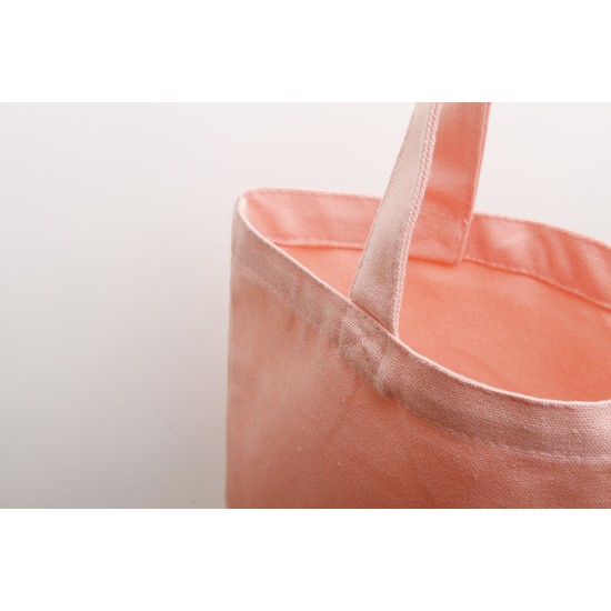 Multi-color mini Canvas Tote Bags w/Gusset- PInk (L30xH20xD12cm)