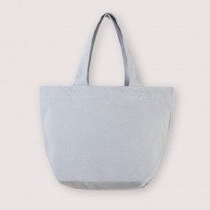 Multi-color mini Canvas Tote Bags w/Gusset- Light Grey (L30xH20xD12cm)