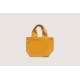 Multi-color mini Canvas Tote Bags w/Gusset- Yellow (L30xH20xD12cm)
