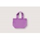 Multi-color mini Canvas Tote Bags w/Gusset- Lilac (L30xH20xD12cm)
