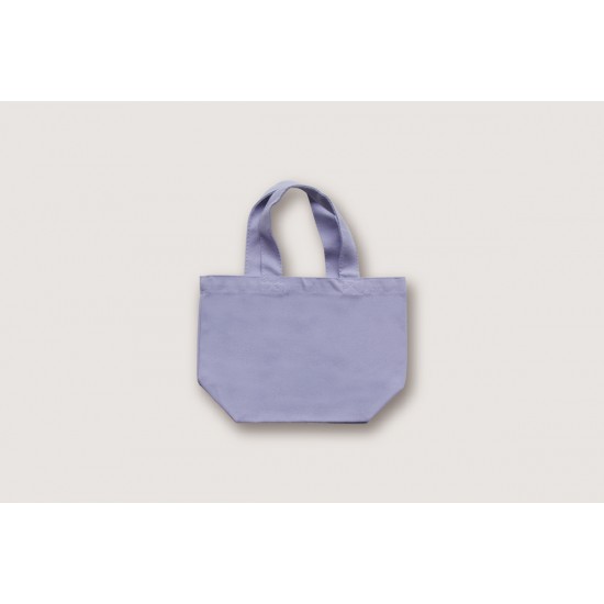 Multi-color mini Canvas Tote Bags w/Gusset- Lavender (L30xH20xD12cm)