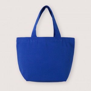 Multi-color mini Canvas Tote Bags w/Gusset- Indigo blue(L30xH20xD12cm)