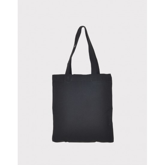 Promotional Canvas Tote Bags - Black (L33xH38cm) A4 size capacity (10oz)