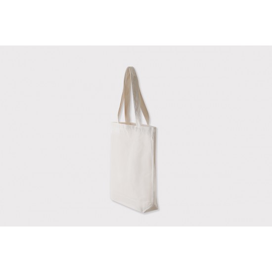 Promotional Heavy-duty Canvas Tote Bags w/Gusset- White (L35xH38xD8cm)) A4 size capacity