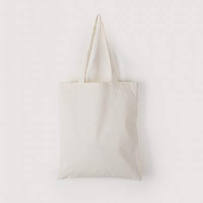 Promotional Lightweight Cotton Tote Bags - White (L33xH38cm) A4 size capacity