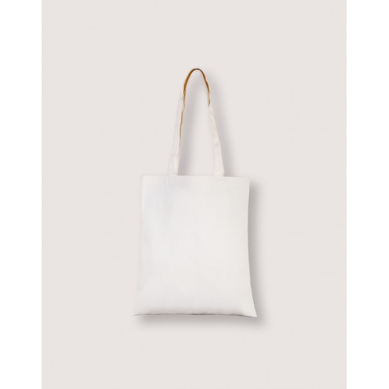 Promotional Lightweight Canvas Tote Bags - White (L33xH38cm) A4 size capacity