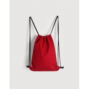 Canvas drawstring backpack -Red (34x41) Canvas drawstring backpack -Red (34x41)