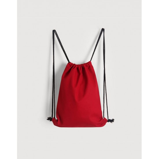 Canvas drawstring backpack -Red (34x41)