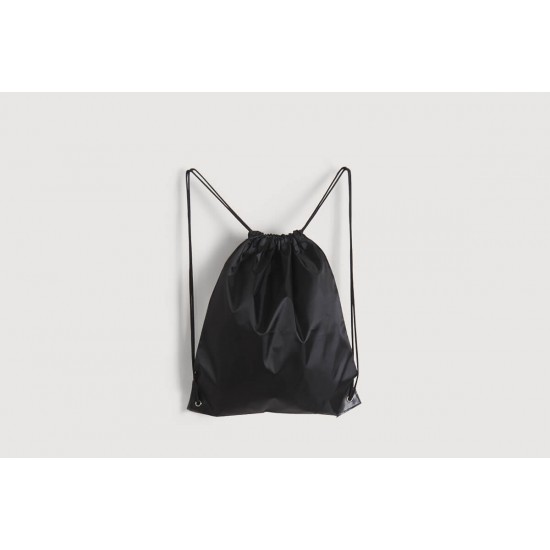 Nylon Drawstring Bag | Black