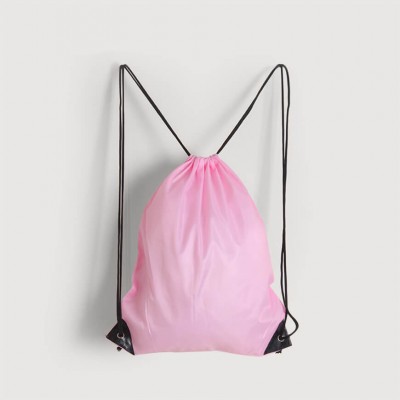 Nylon Drawstring Bag | Light Pink