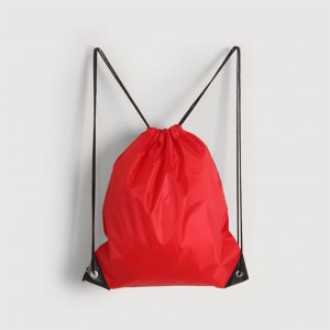 Nylon Drawstring Bag | Red